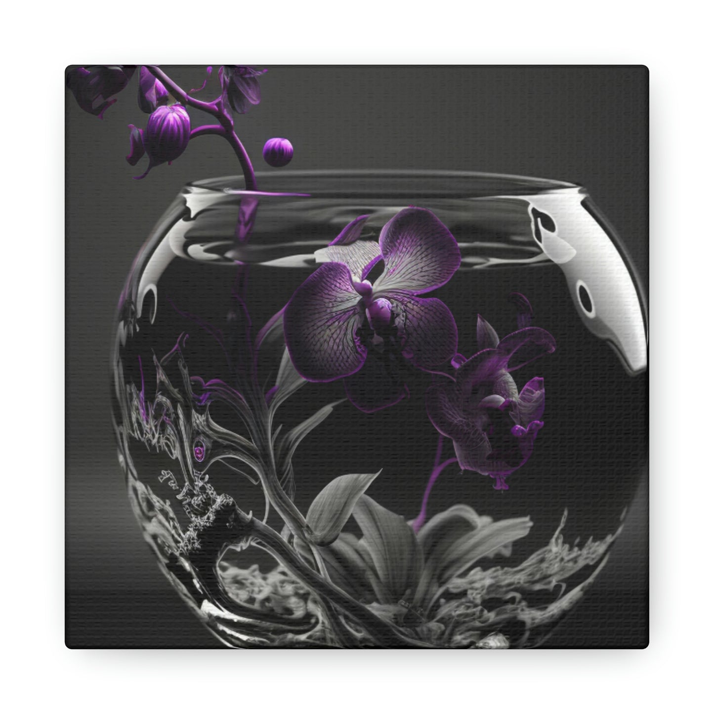 orchid purple glass 3