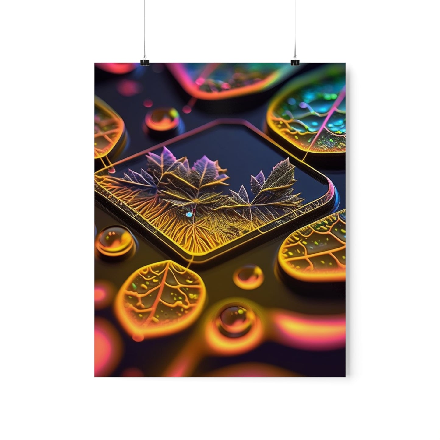 Premium Matte Vertical Posters Macro Florescent 4