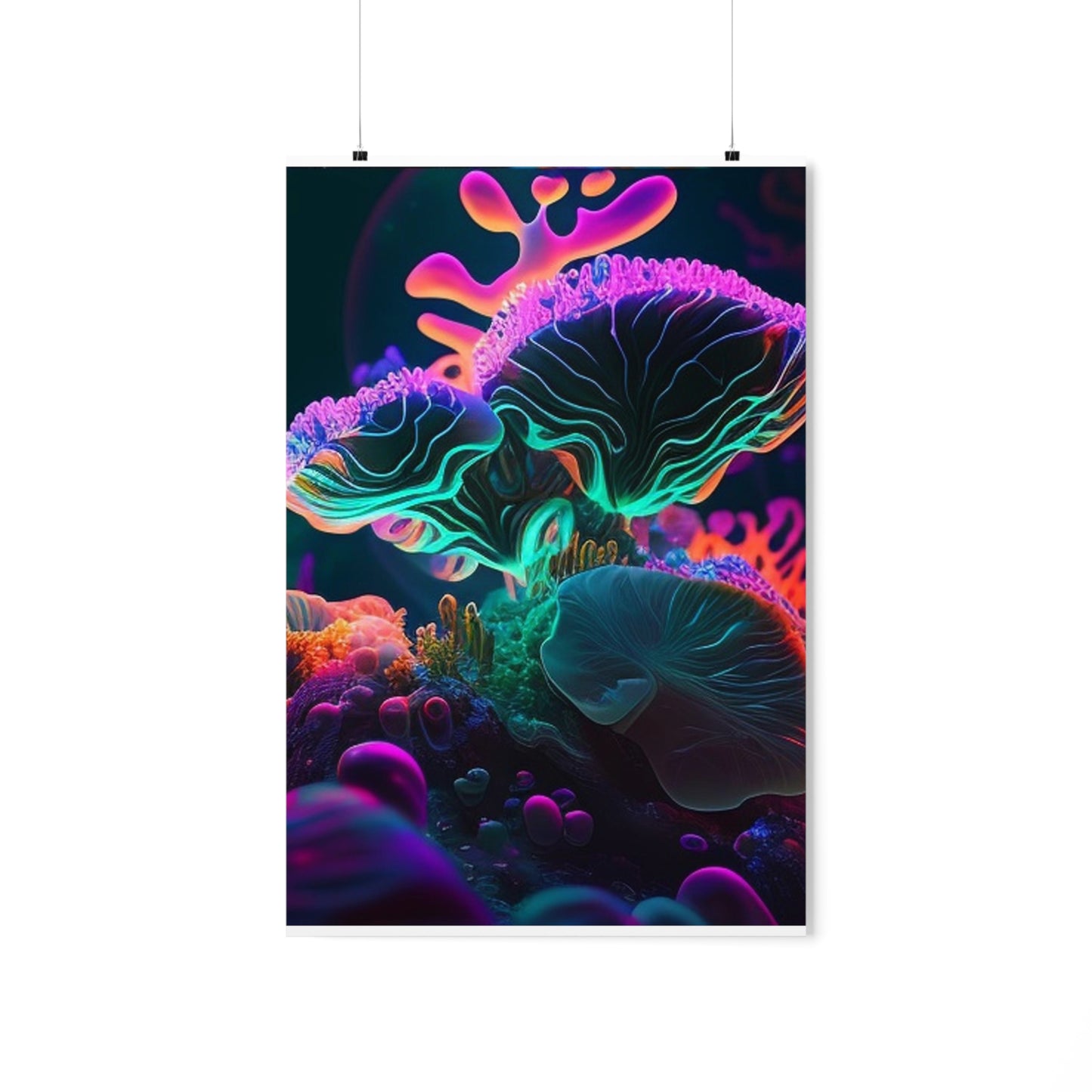 Premium Matte Vertical Posters Macro Coral Reef 4