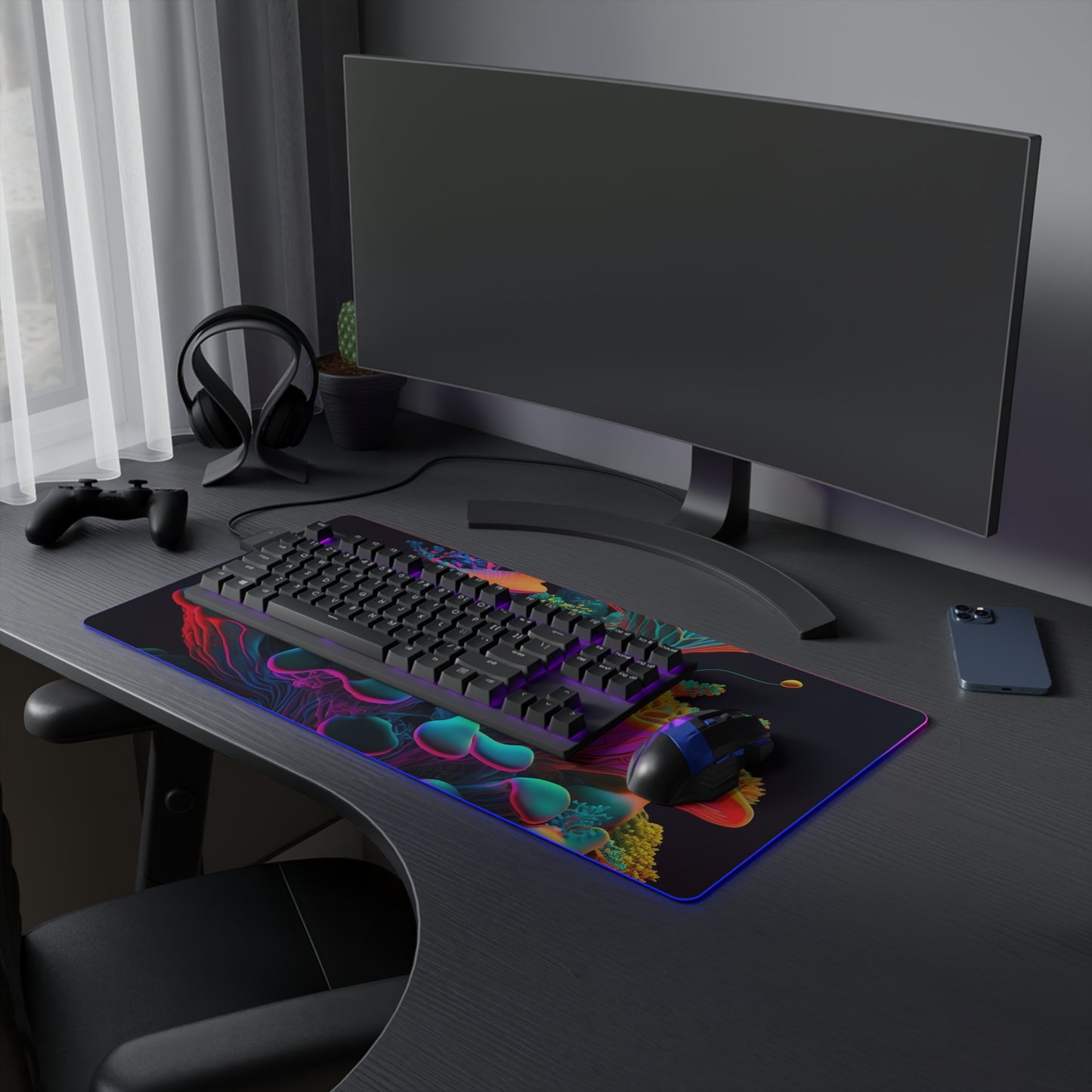 LED Gaming Mouse Pad Macro Coral Reef 1