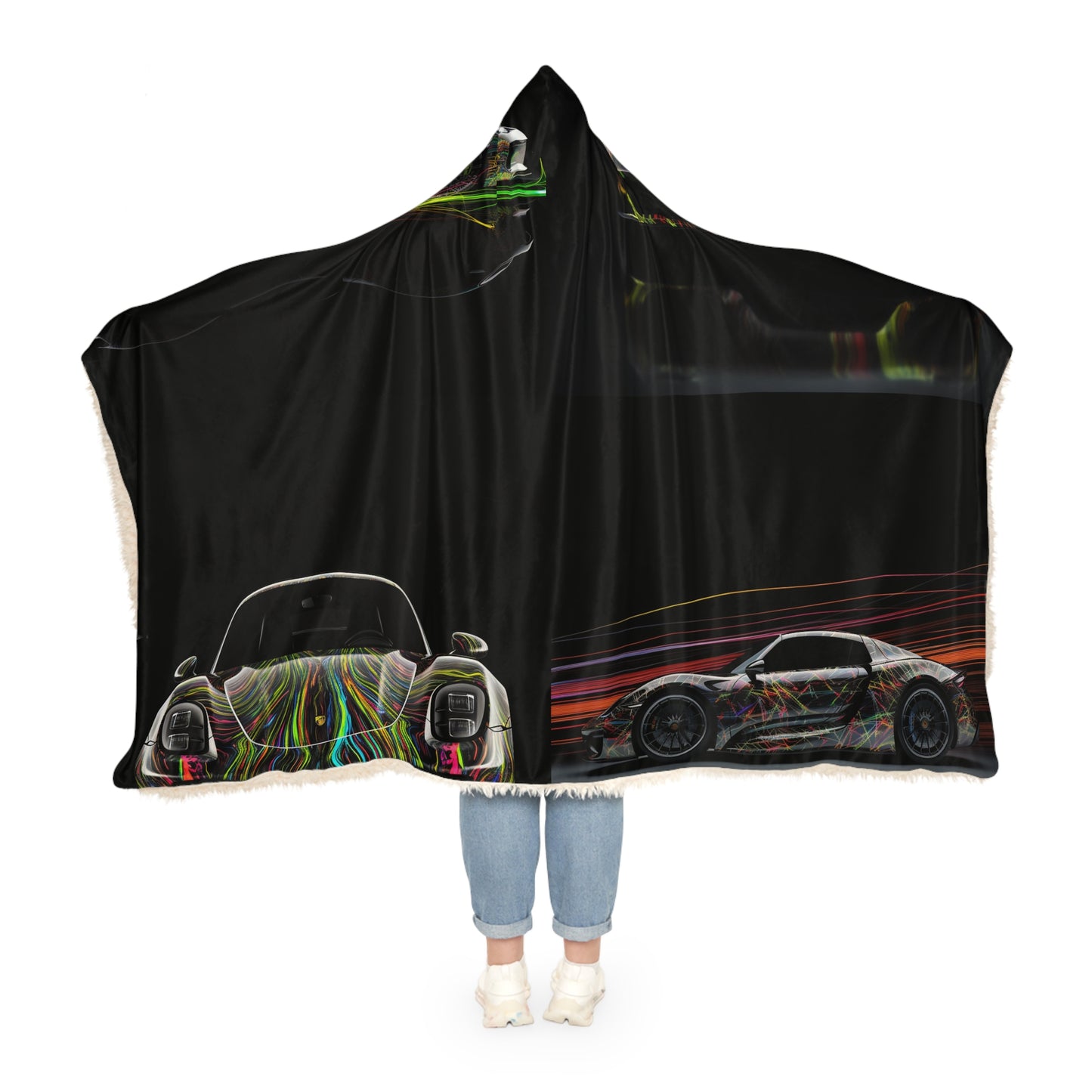 Snuggle Hooded Blanket Porsche Line 5