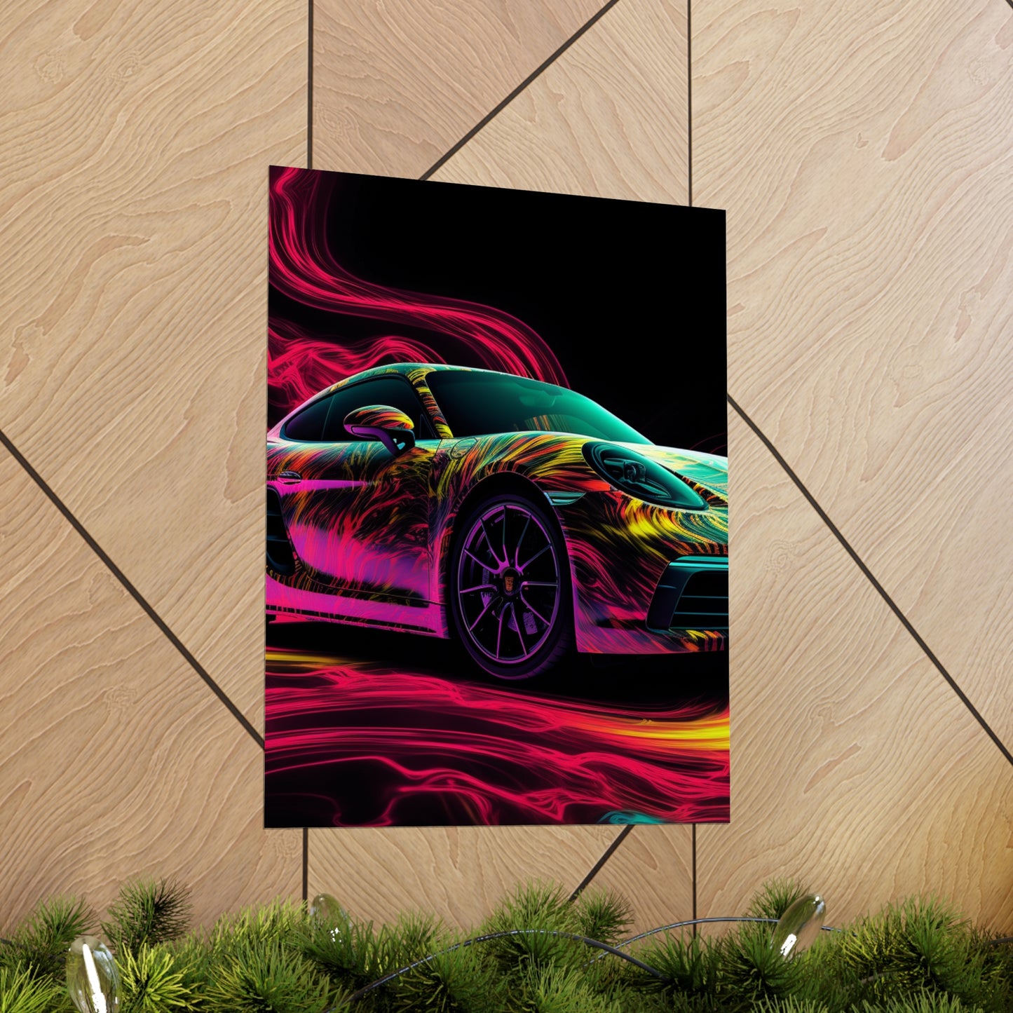 Premium Matte Vertical Posters Porsche Flair 1