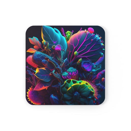 Cork Back Coaster Macro Coral Reef 3