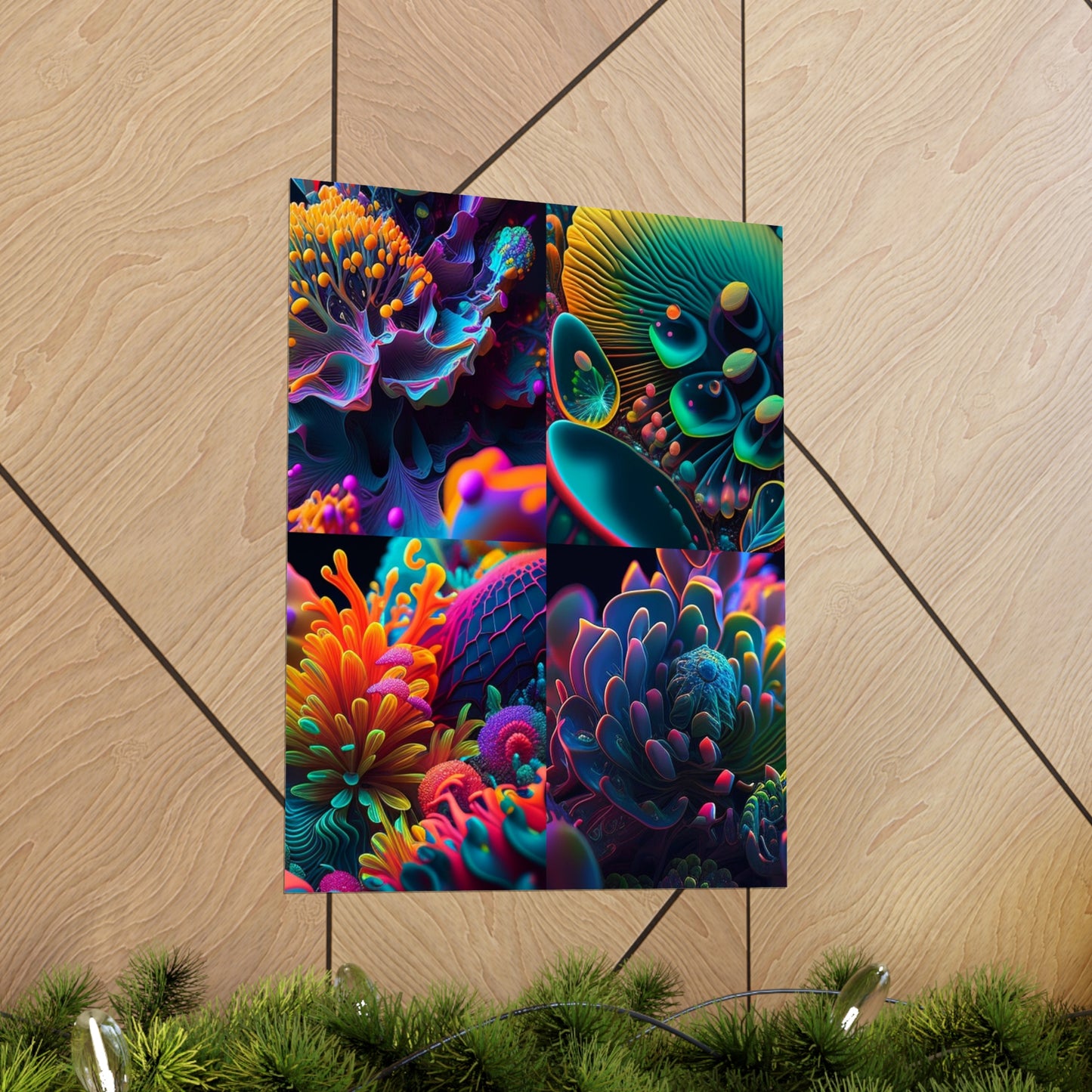 Premium Matte Vertical Posters Ocean Life Macro 5