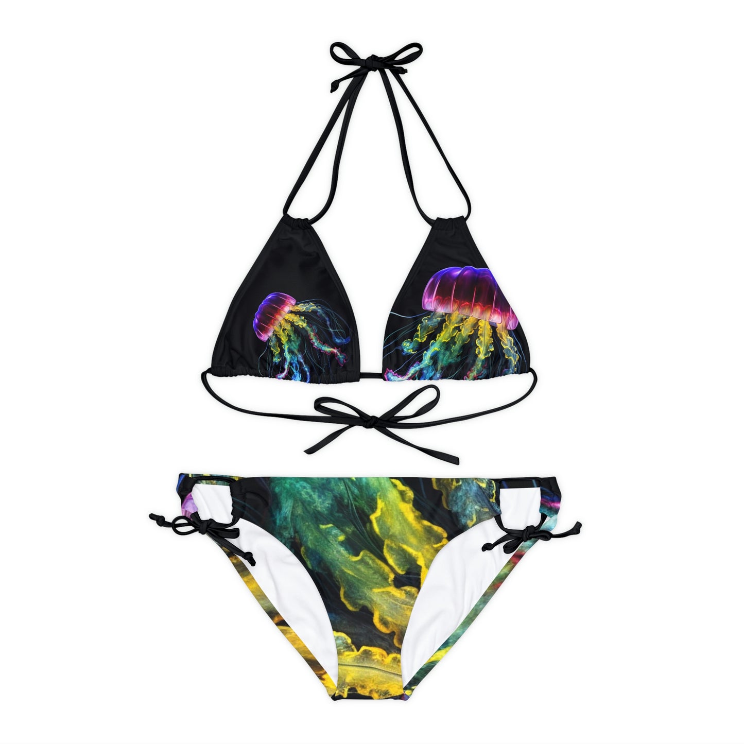 Strappy Bikini Set (AOP) Florescent Jelly 1