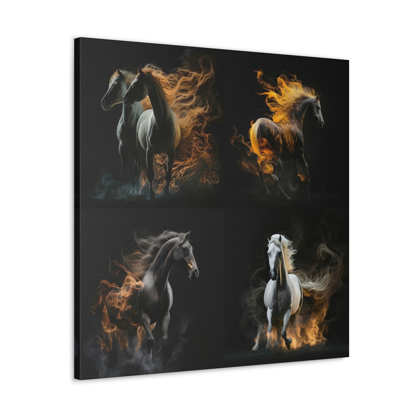 Canvas Gallery Wraps Fire Mane 4 Pack