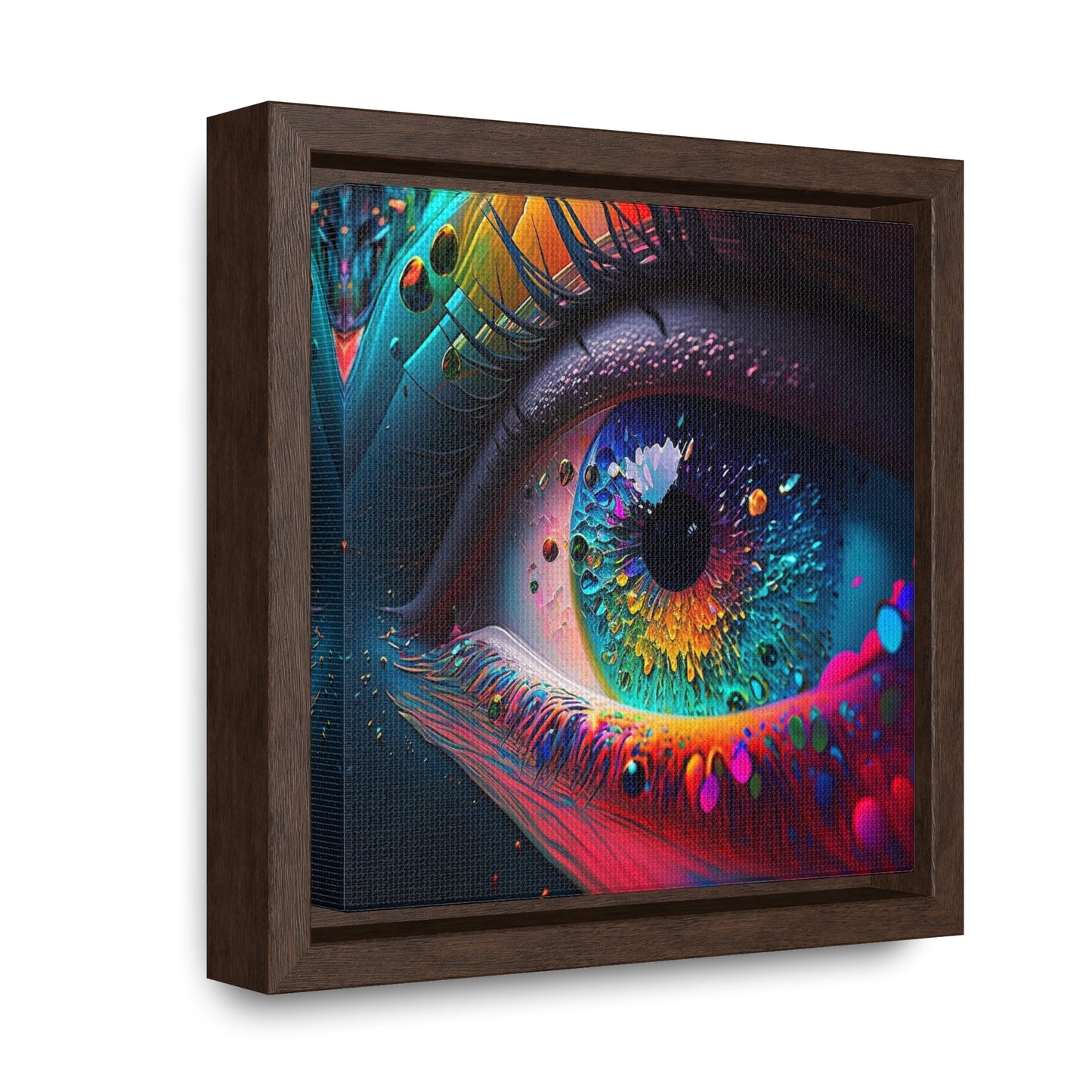 Gallery Canvas Wraps, Square Frame Macro Eye Photo 3