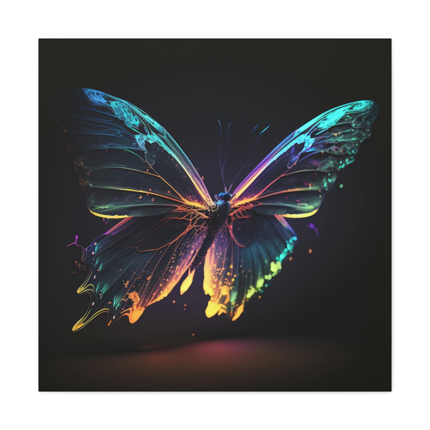 Butterfly glow neon