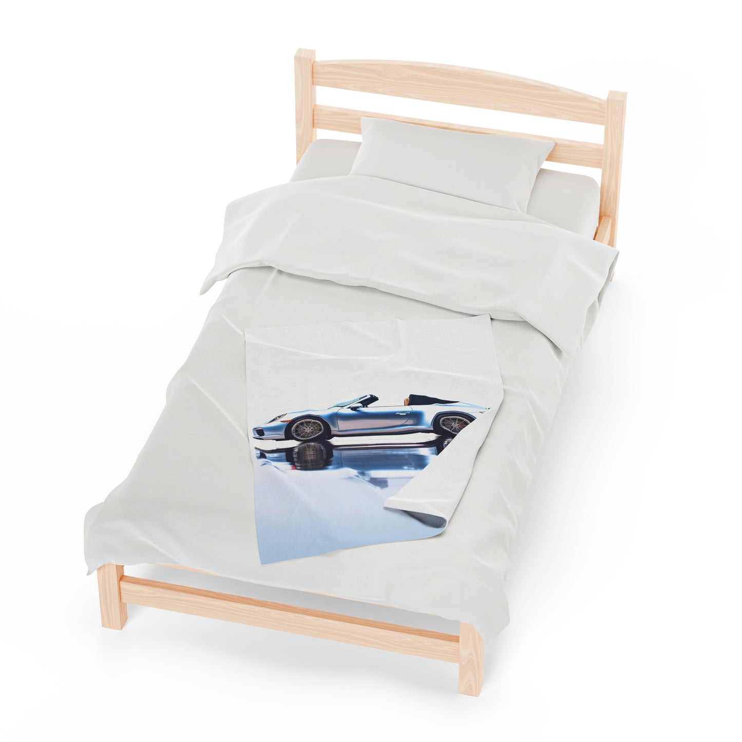 Velveteen Plush Blanket 911 Speedster on water 1