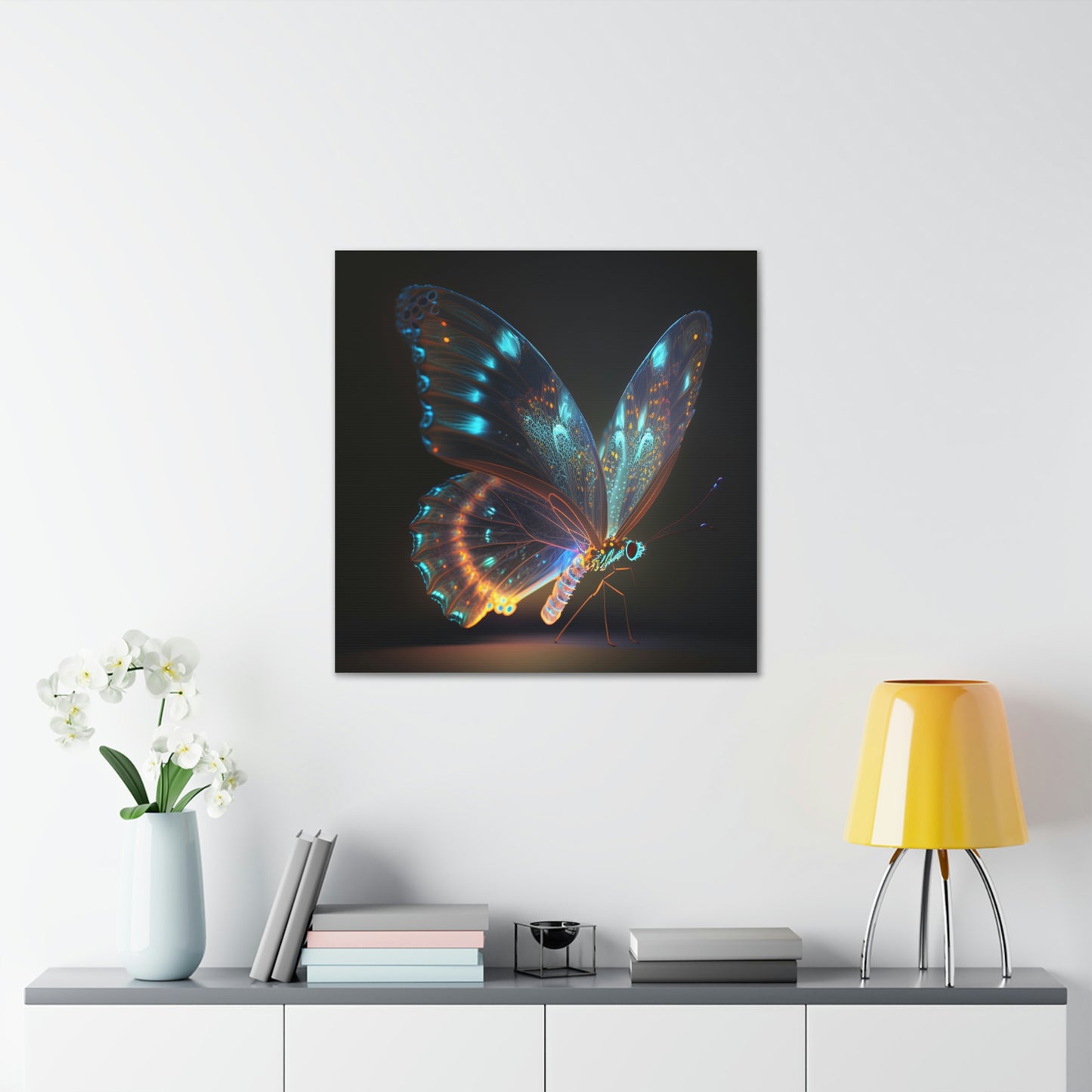 Butterfly neon glow