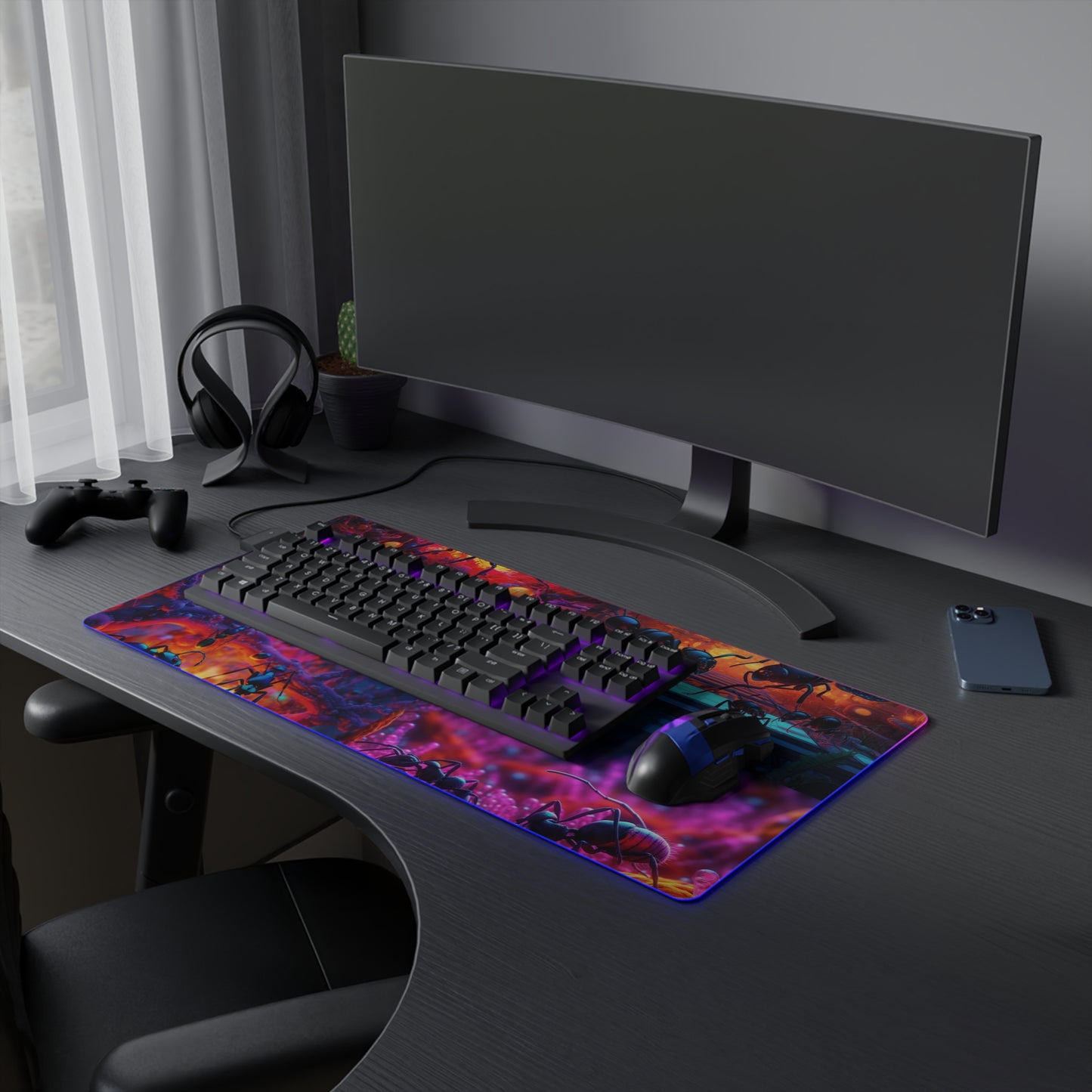 LED Gaming Mouse Pad Ants Home 5