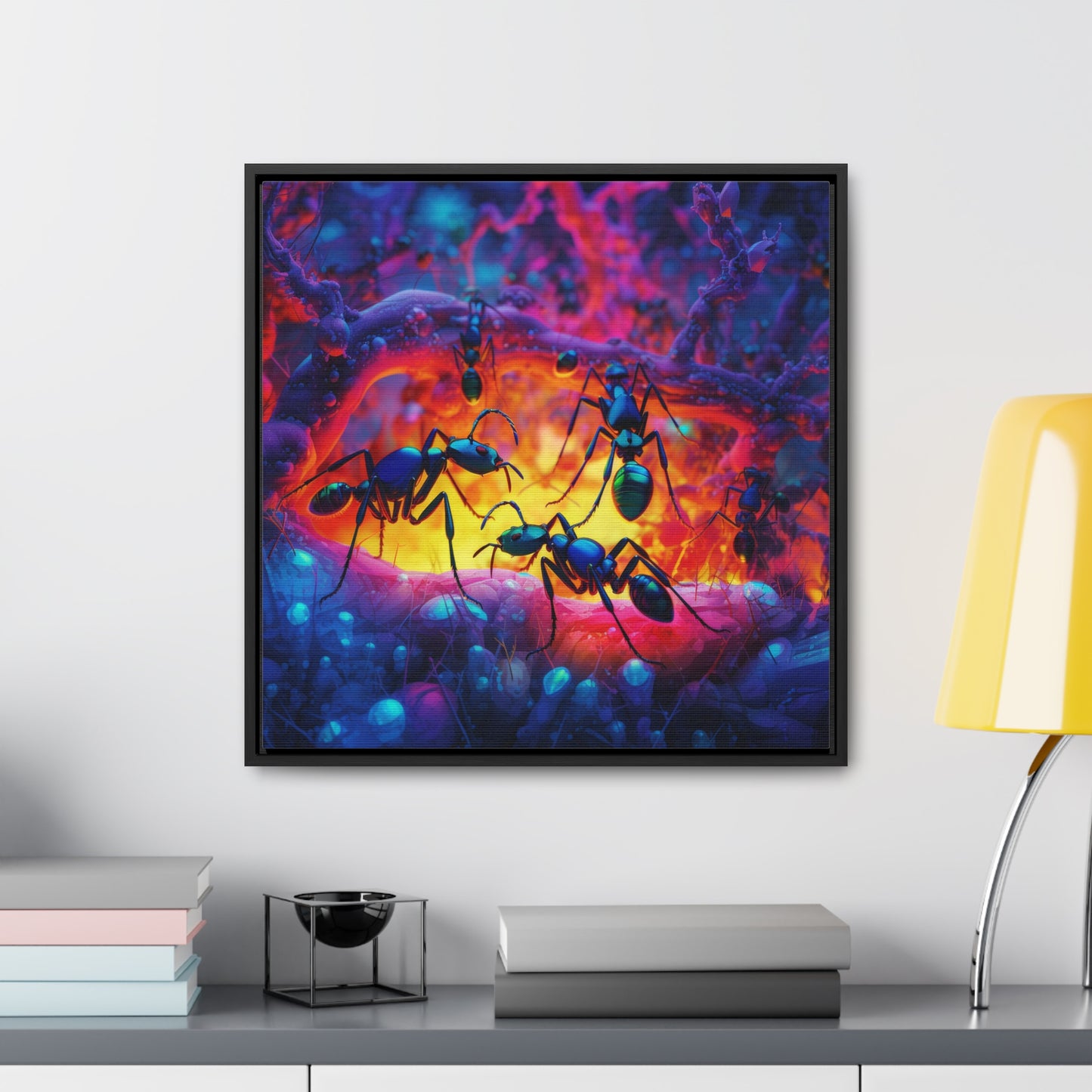 Gallery Canvas Wraps, Square Frame Ants Home 3