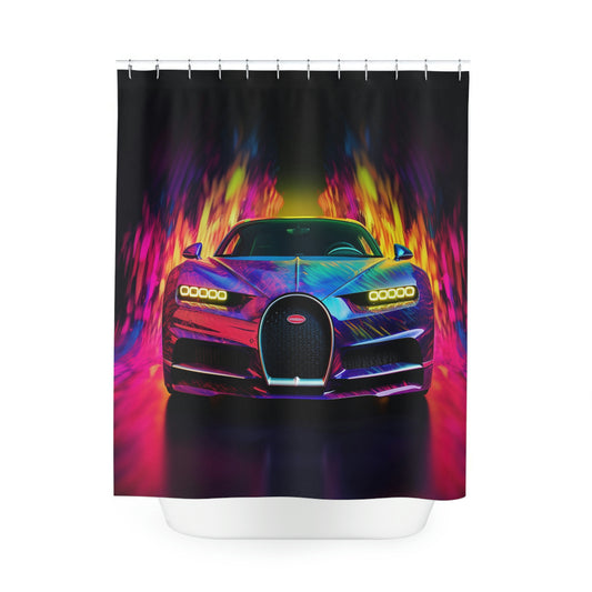 Polyester Shower Curtain florescent Bugatti flair 3