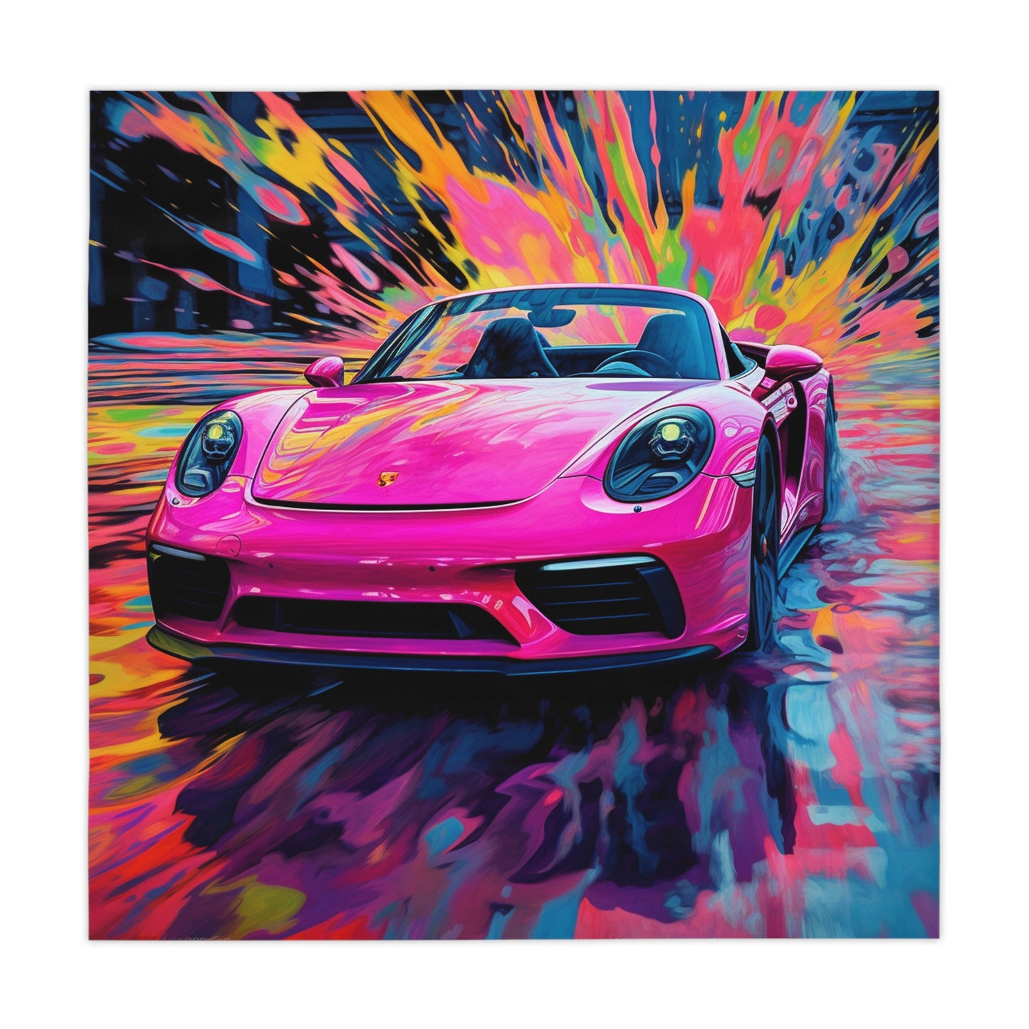 Tablecloth Pink Porsche water fusion 2