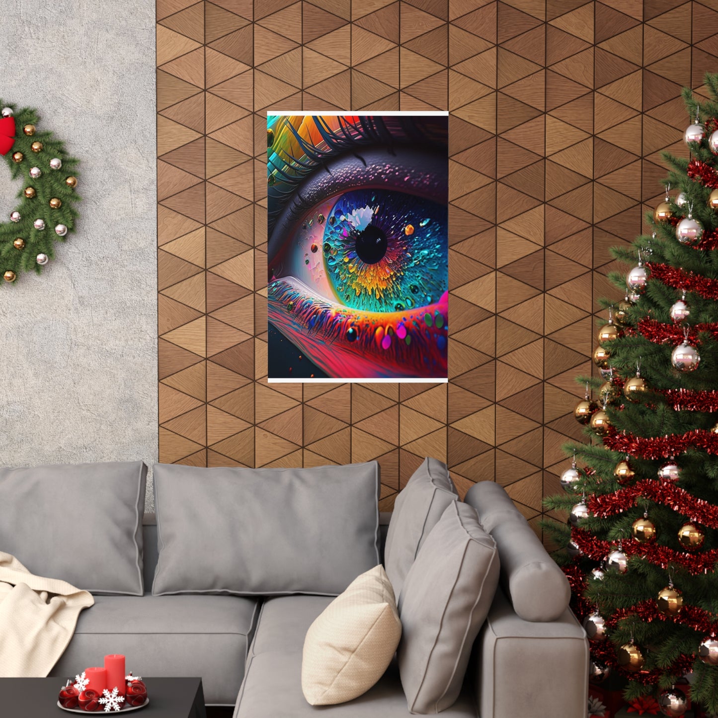 Premium Matte Vertical Posters Macro Eye Photo 3