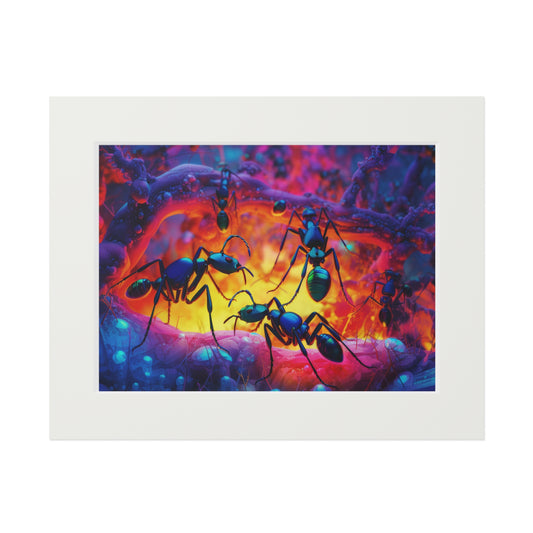 Fine Art Prints (Passepartout Paper Frame) Ants Home 3