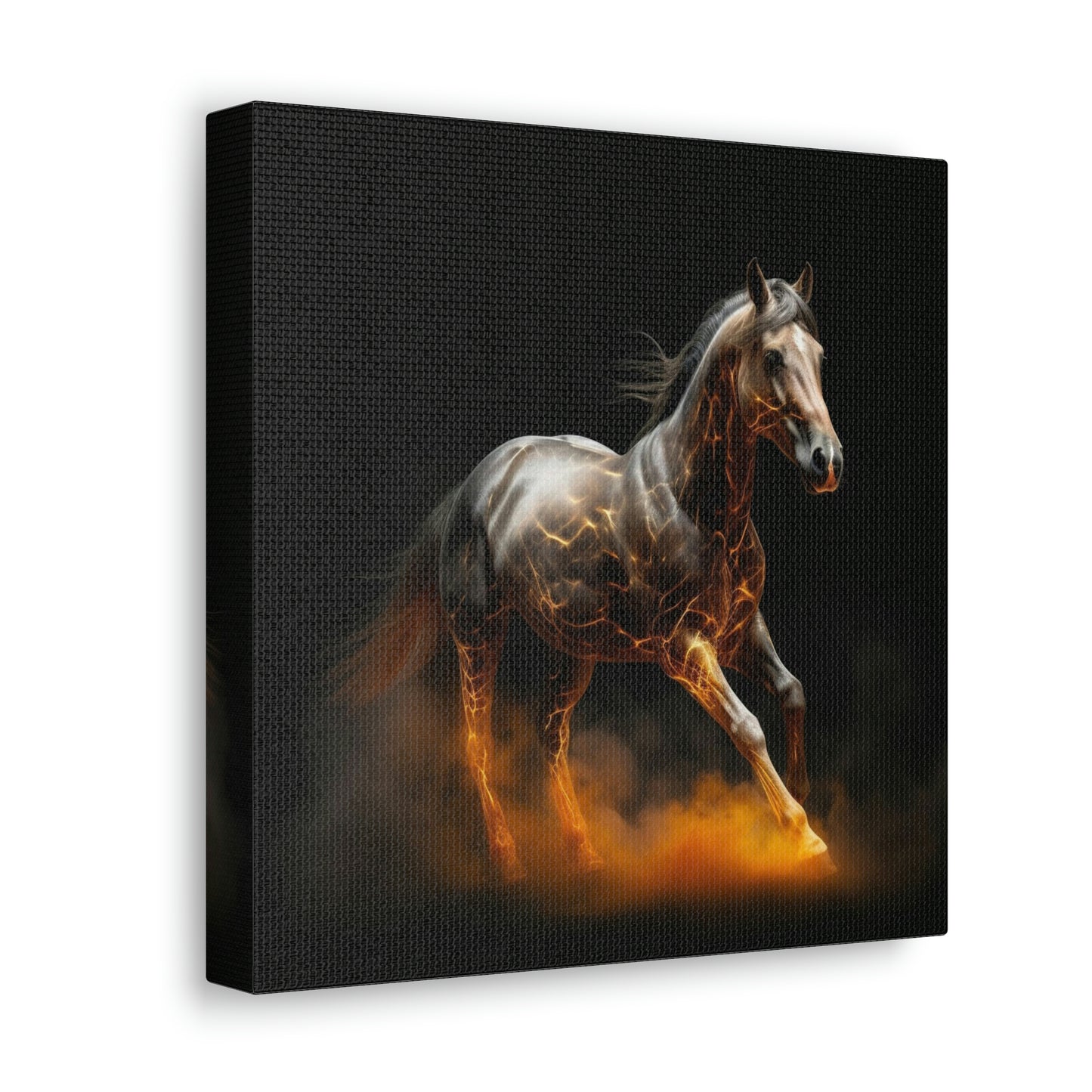 Canvas Gallery Wraps Horses smoke 2