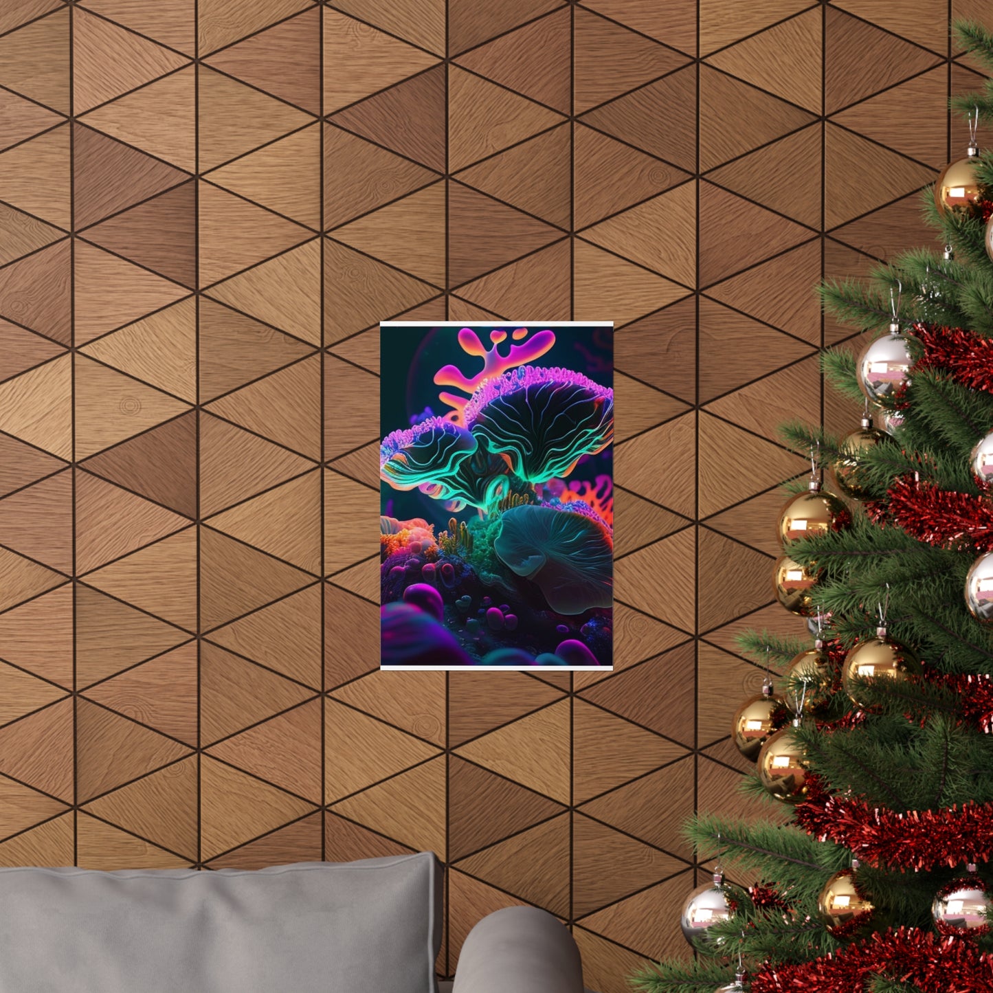 Premium Matte Vertical Posters Macro Coral Reef 4