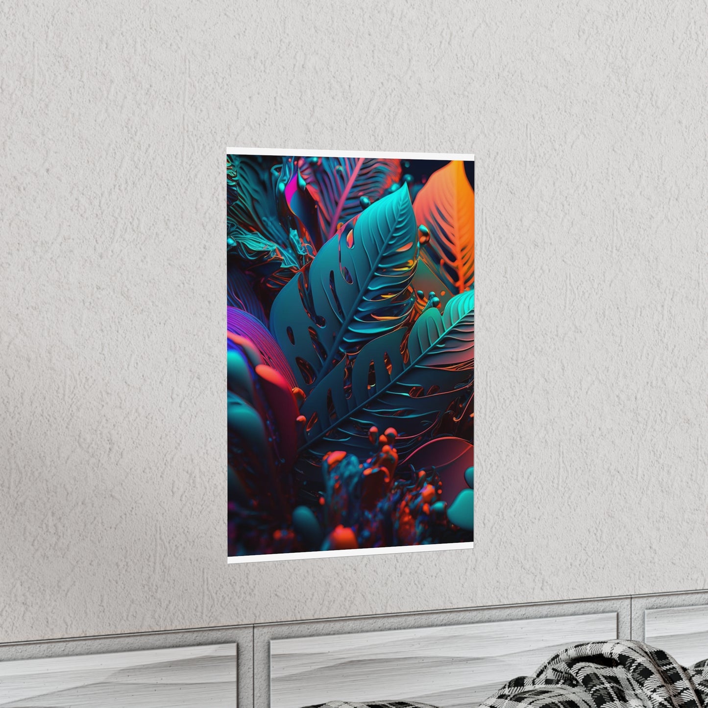 Premium Matte Vertical Posters Macro Florescent 1