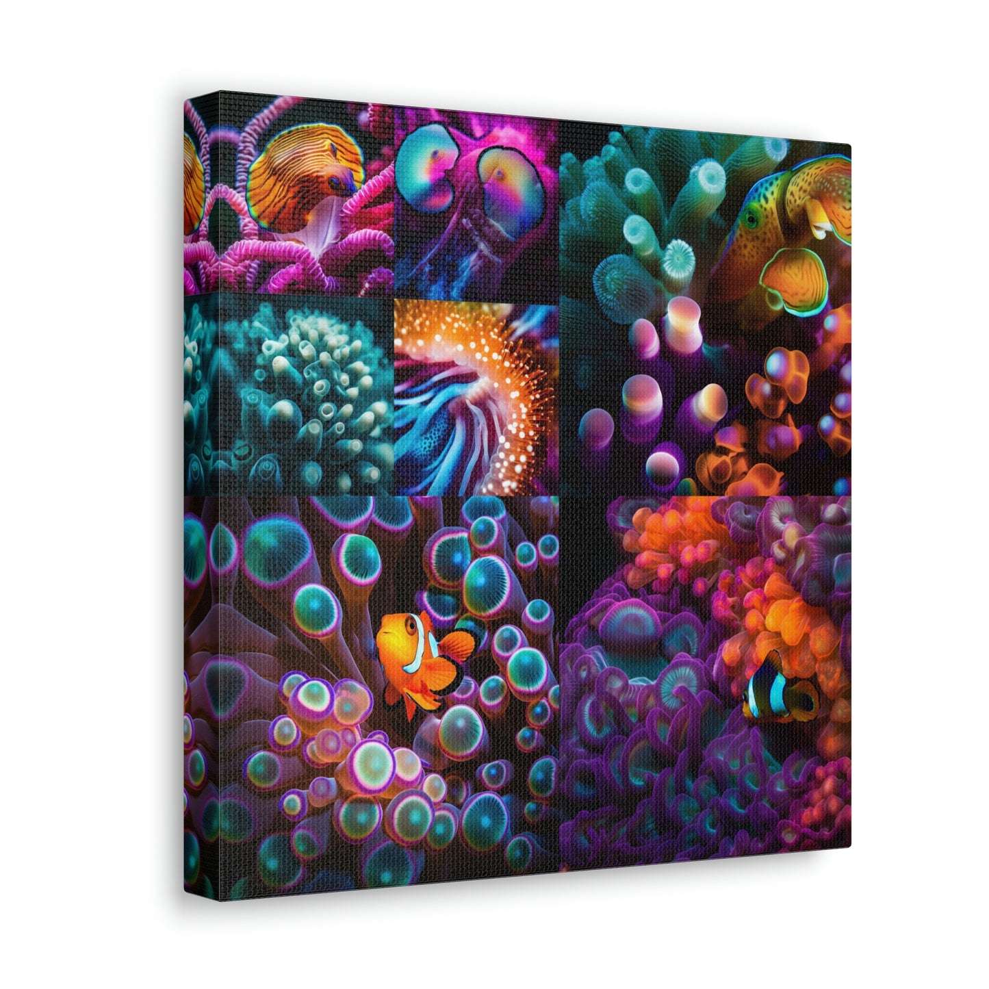 Canvas Gallery Wraps Ocean Anemone 4 Pack