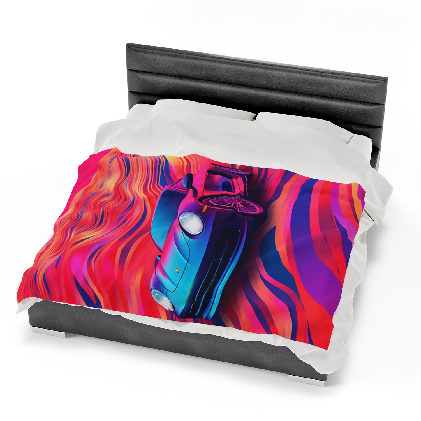 Velveteen Plush Blanket Porsche Water Fusion 3