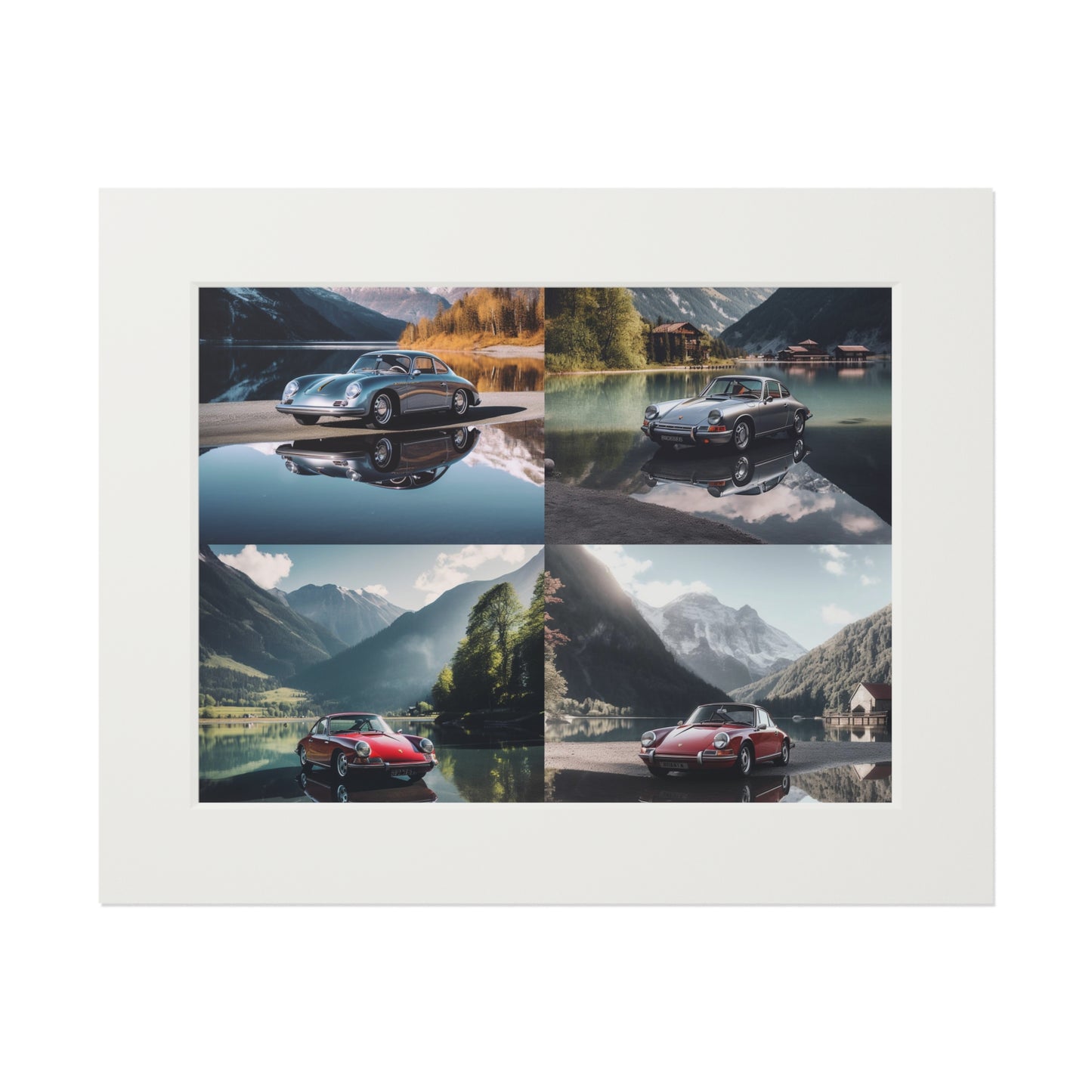Fine Art Prints (Passepartout Paper Frame) Porsche Lake 5
