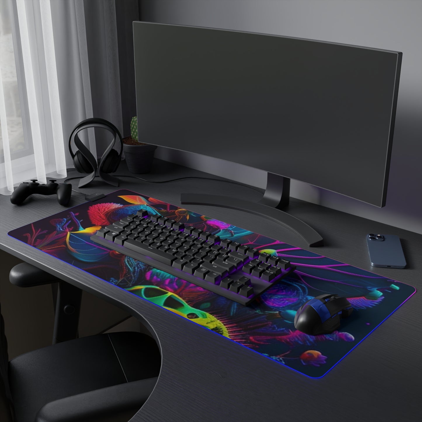 LED Gaming Mouse Pad Macro Coral Reef 3