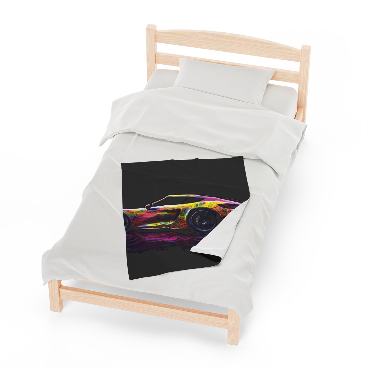 Velveteen Plush Blanket Porsche Flair 4