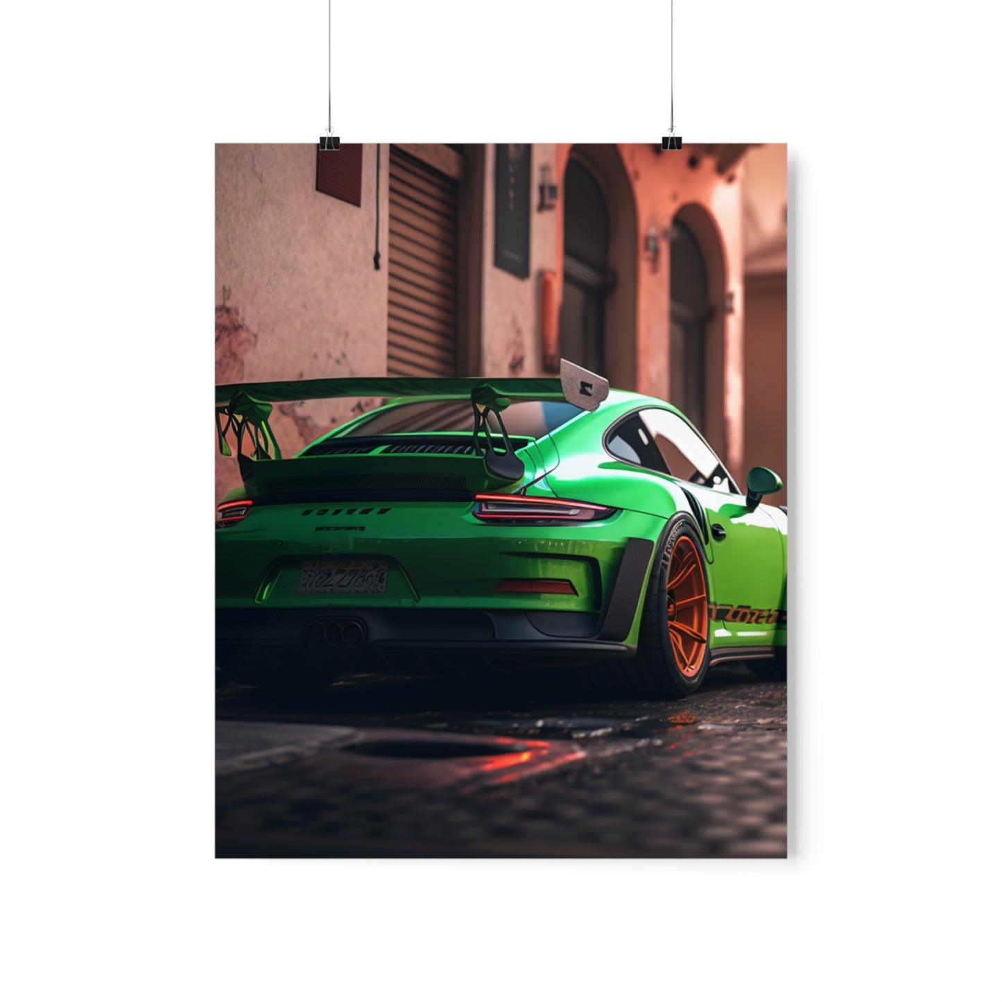 Premium Matte Vertical Posters porsche 911 gt3 1