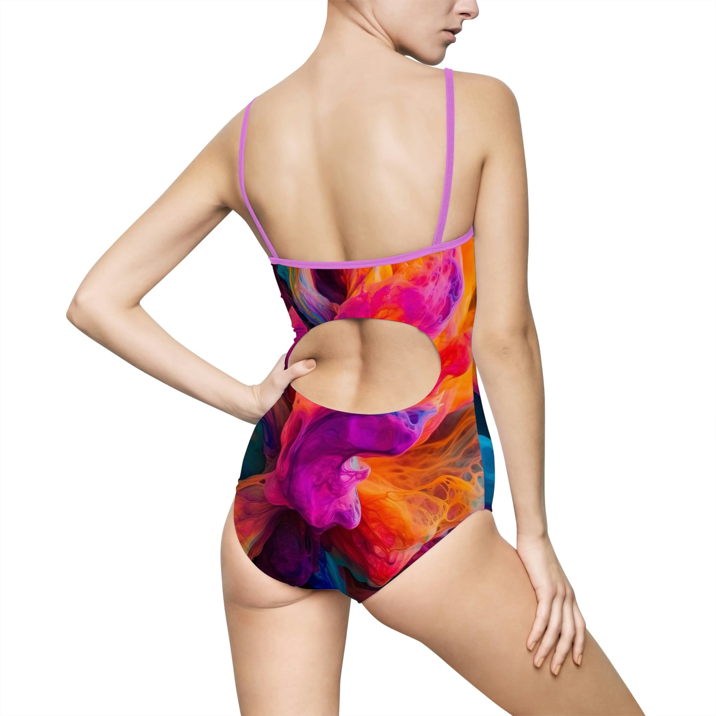 Women's One-piece Swimsuit (AOP) Fusion Color 1