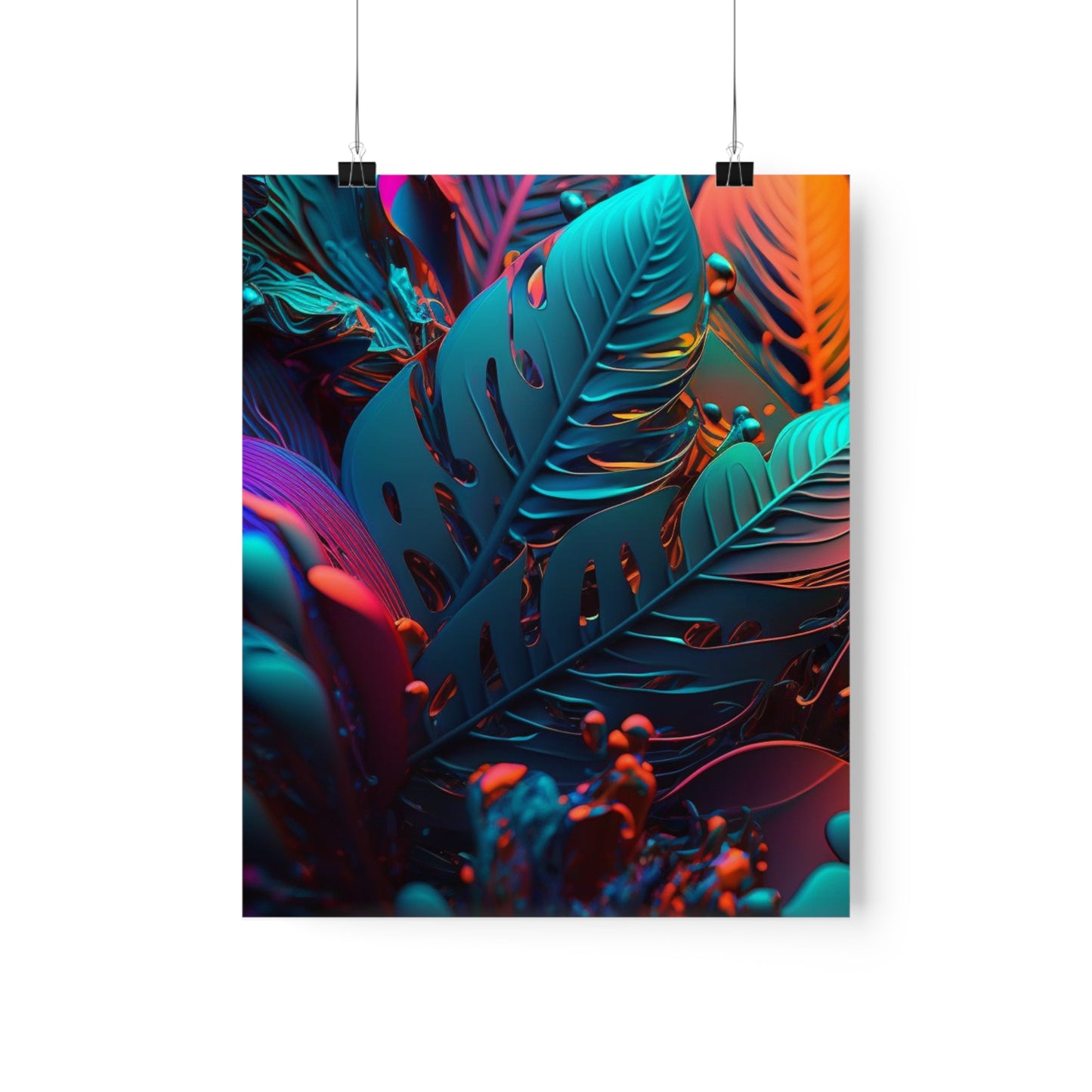 Premium Matte Vertical Posters Macro Florescent 1