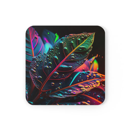 Cork Back Coaster Macro Florescent 3