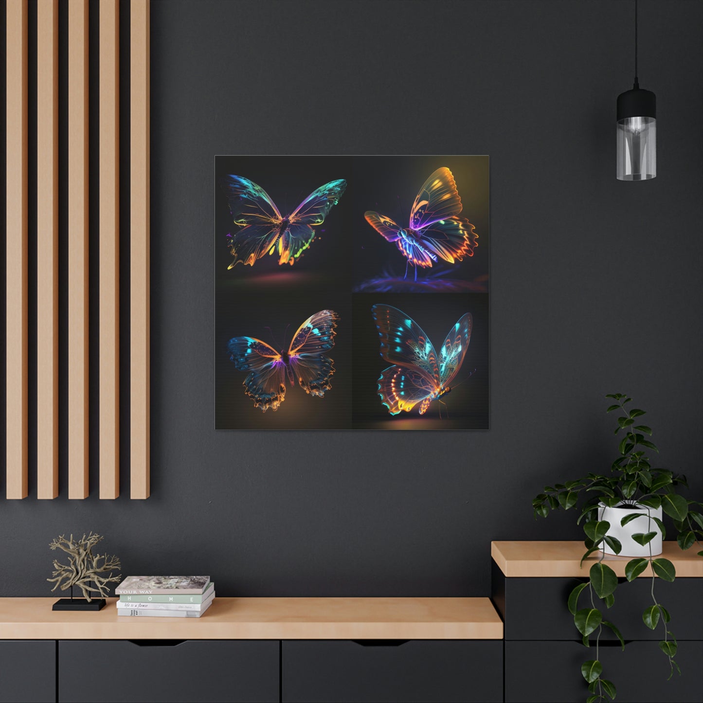 butterfly neon glow