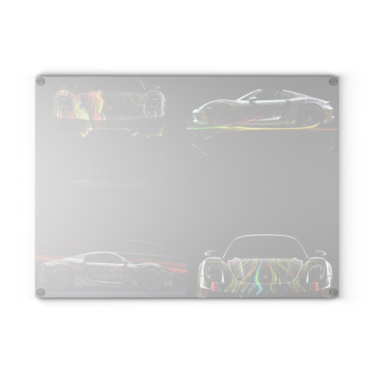 Glass Cutting Board Porsche Line 5