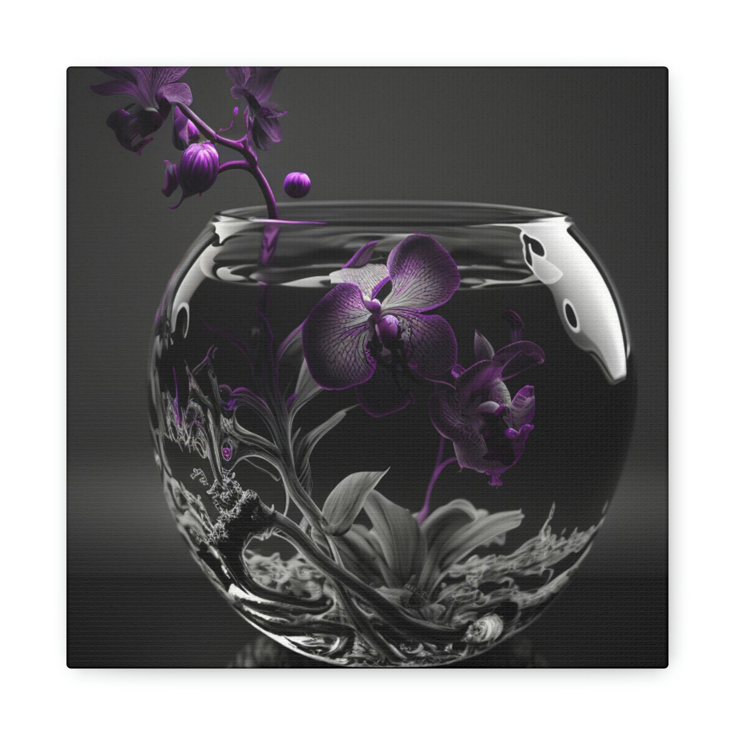 orchid purple glass 3