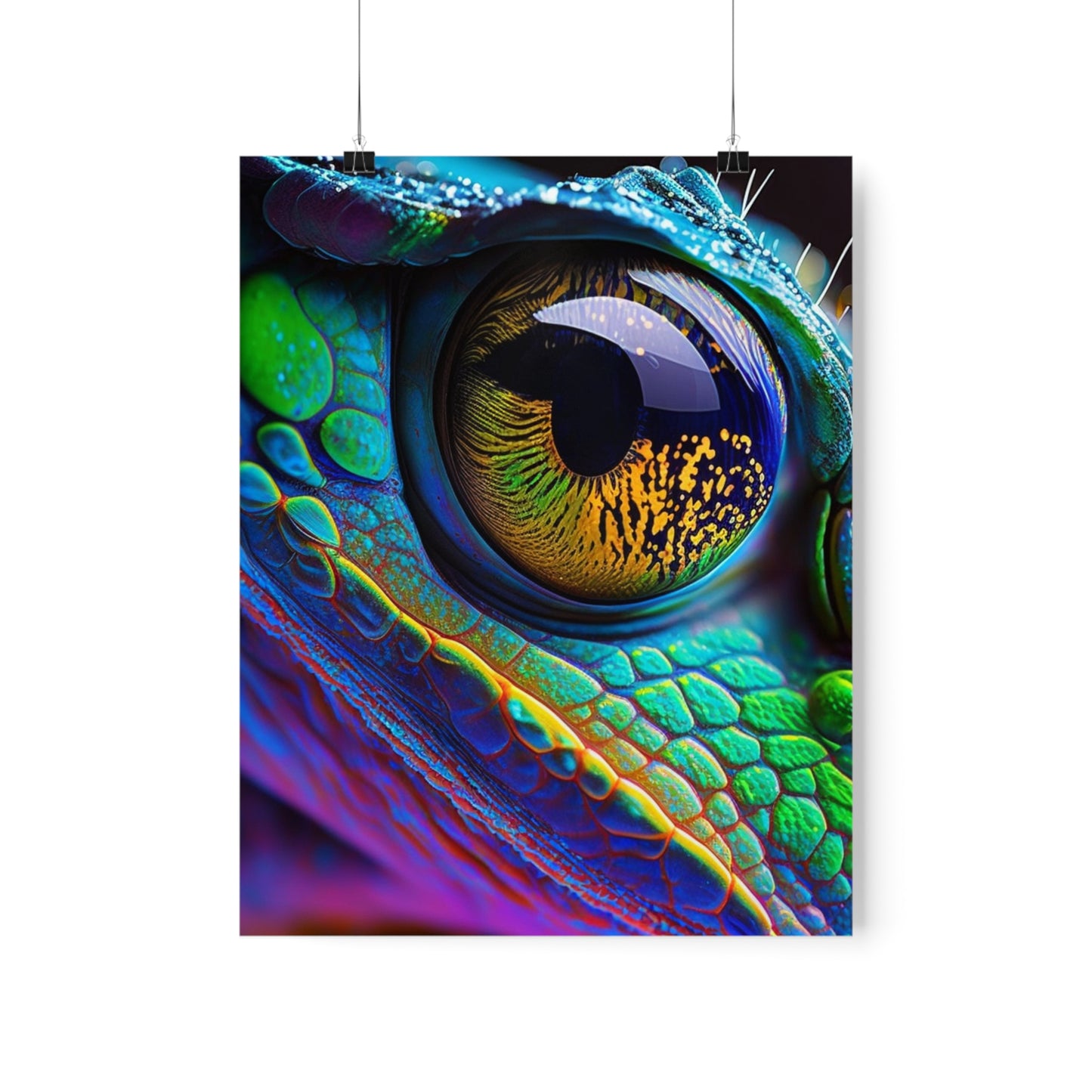 Premium Matte Vertical Posters Macro Eye Photo 4