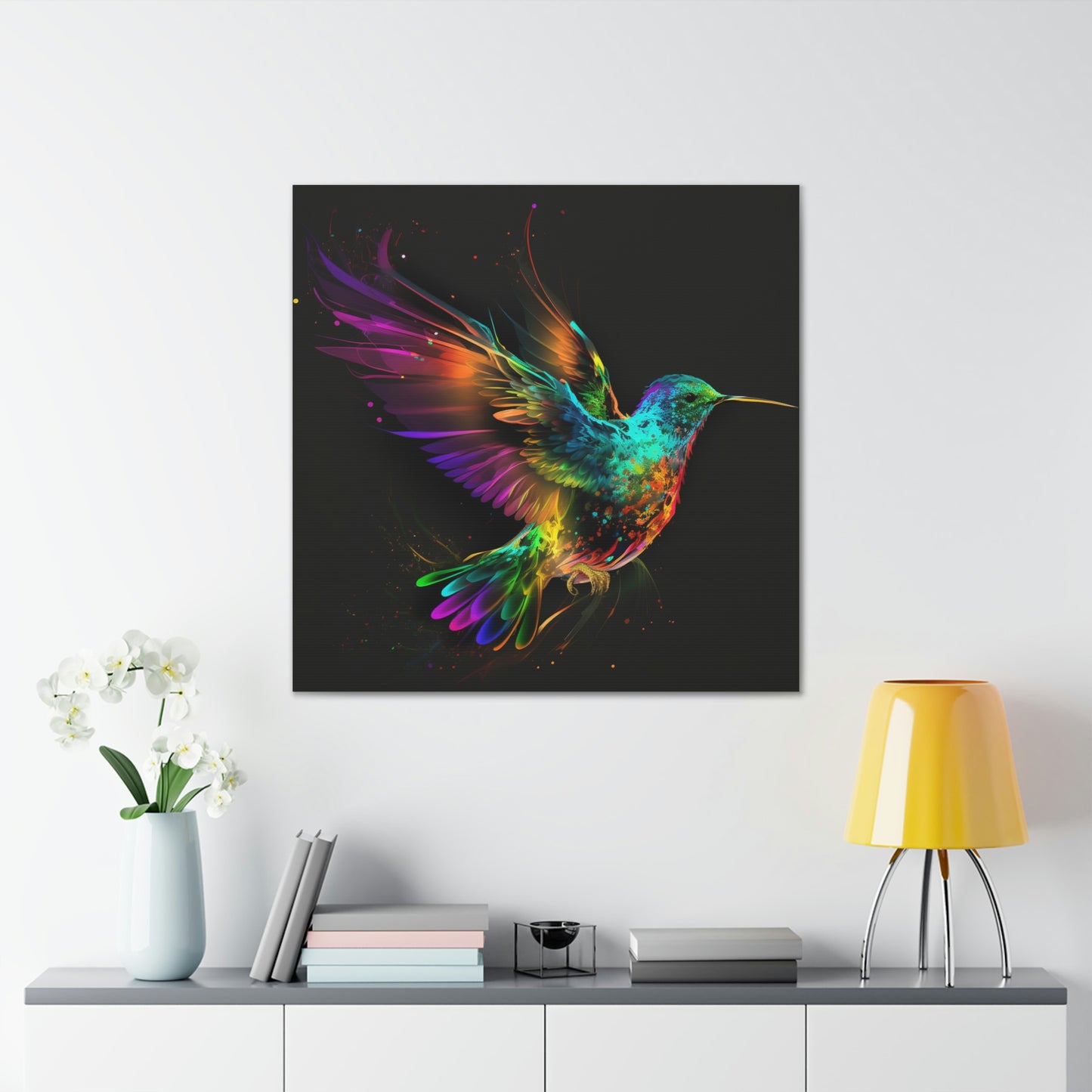 Hummingbird florescent glow