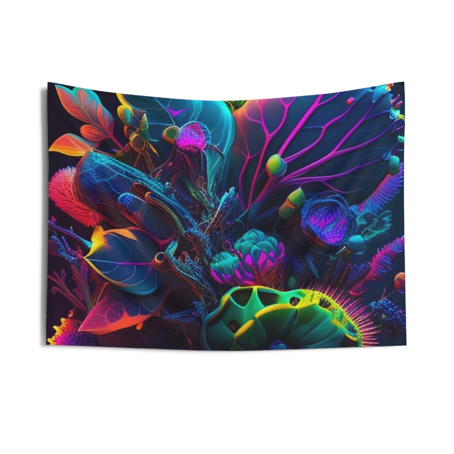 Indoor Wall Tapestries Macro Coral Reef 3