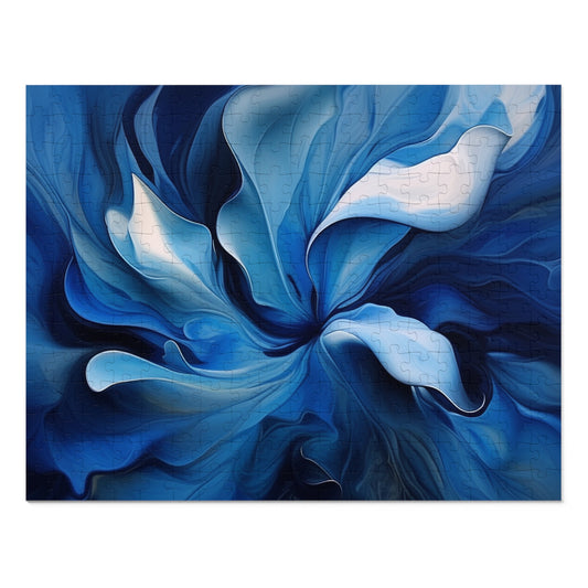 Jigsaw Puzzle (30, 110, 252, 500,1000-Piece) Abstract Blue Tulip 4
