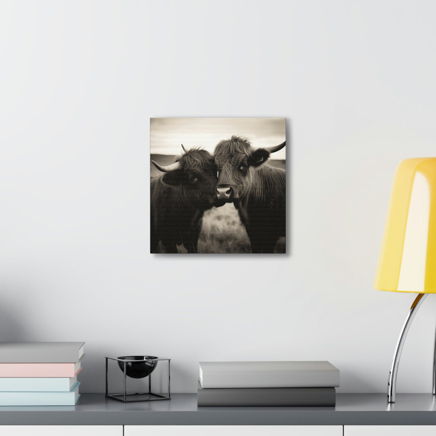 Canvas Gallery Wraps Cow Love 4