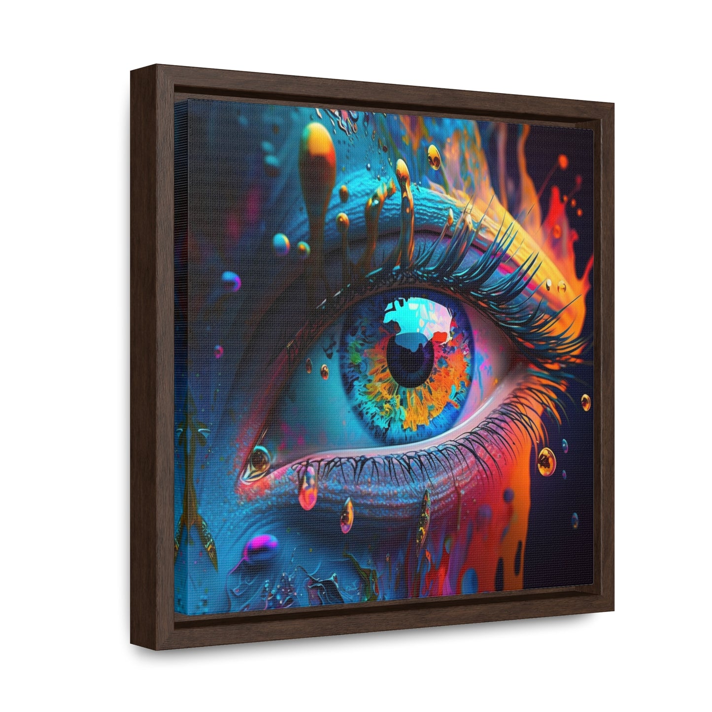 Gallery Canvas Wraps, Square Frame Macro Eye Photo 1