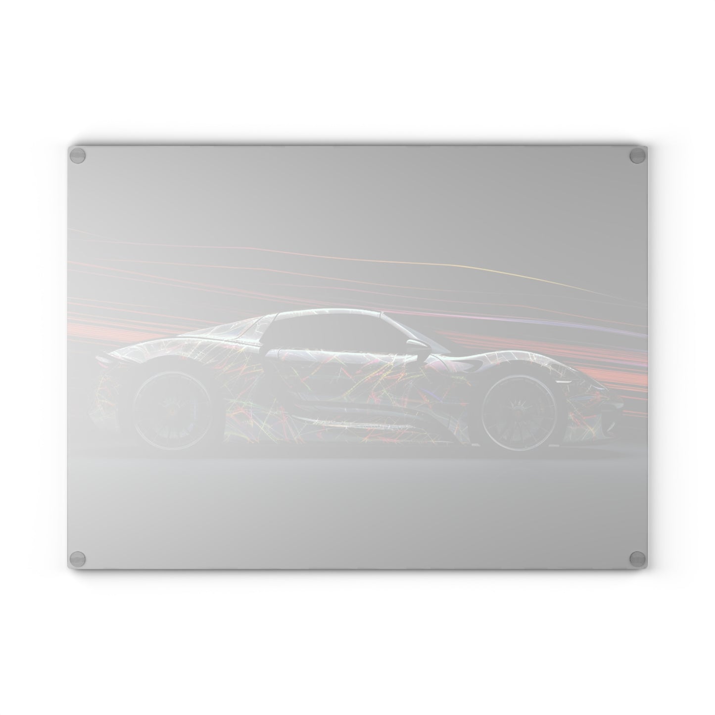 Glass Cutting Board Porsche Line 4