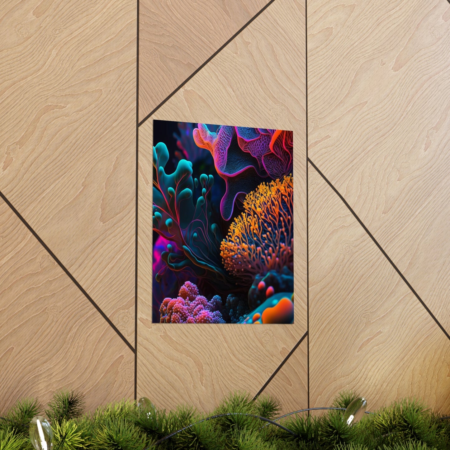 Premium Matte Vertical Posters Ocean Life Macro 2