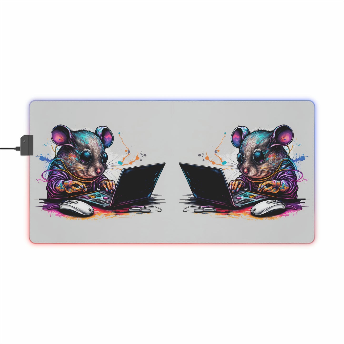 LED Gaming Mouse Pad Neon Mouse 1