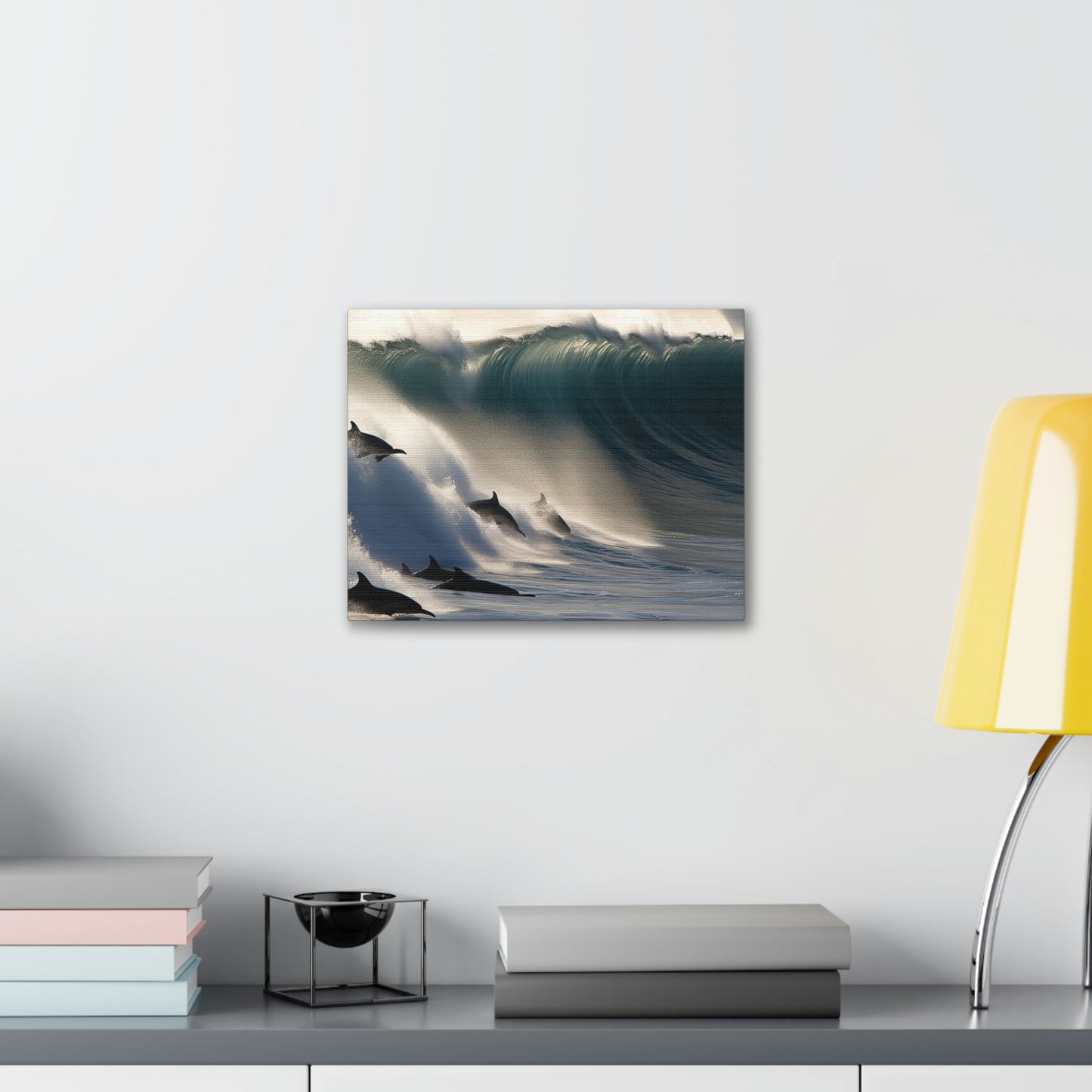 Canvas Gallery Wraps Dolphin Wave 2