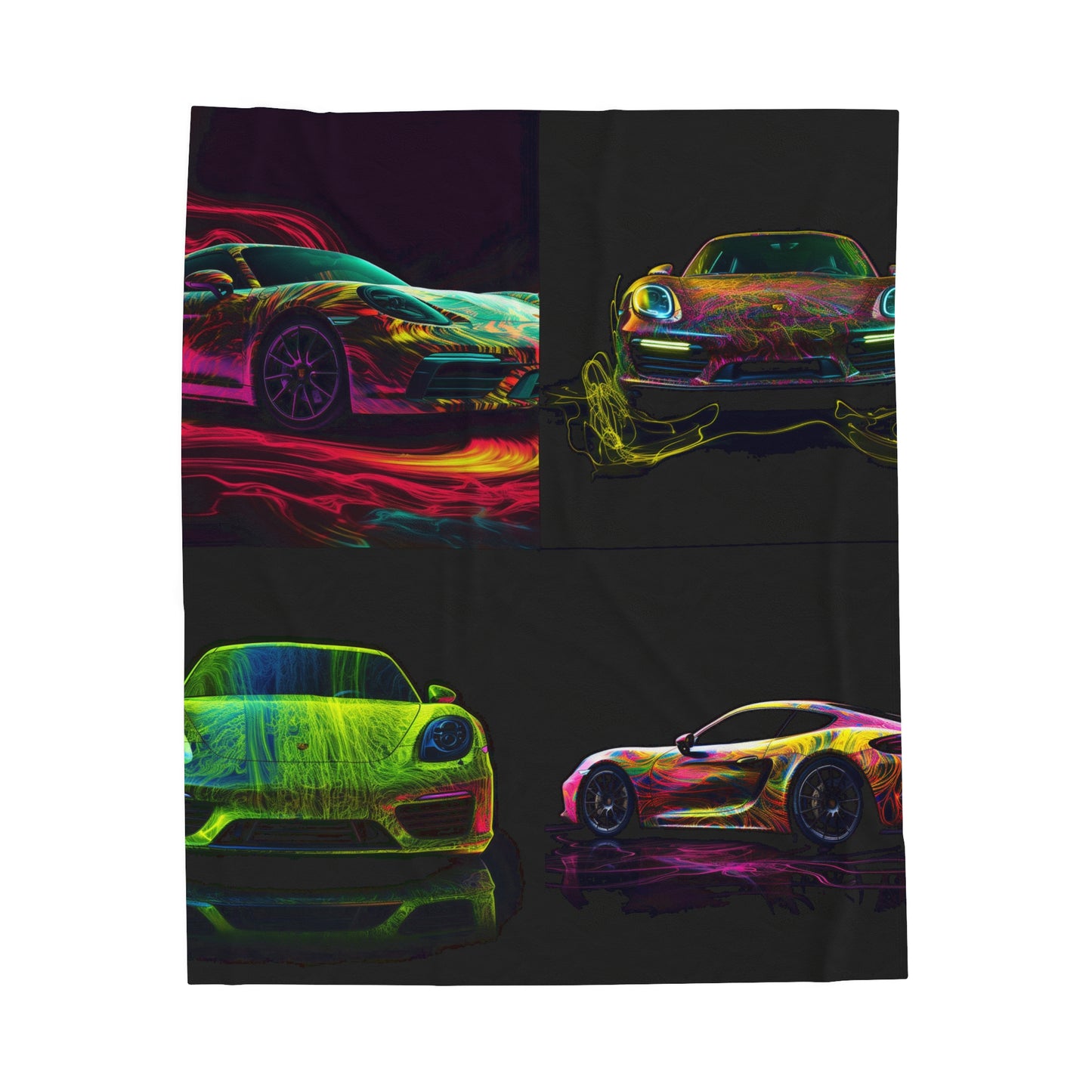 Velveteen Plush Blanket Porsche Flair 5