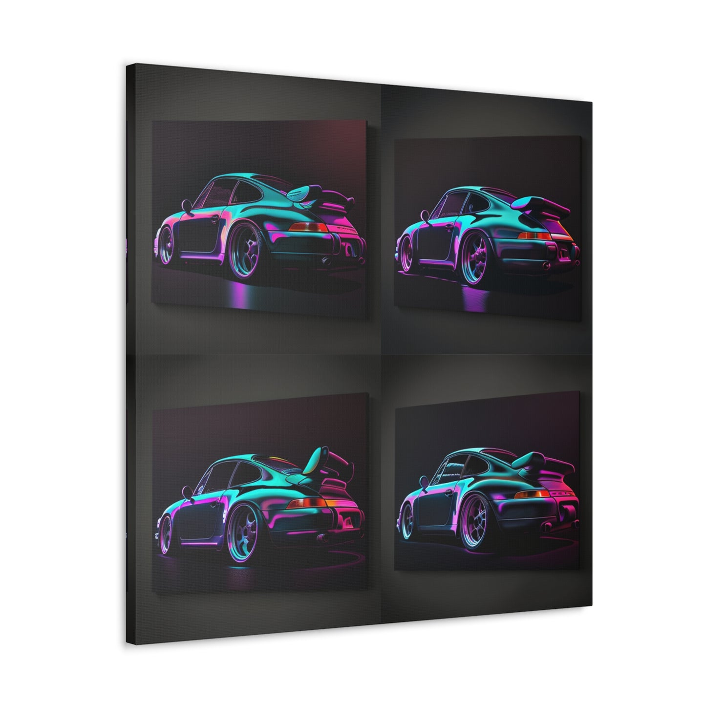 Canvas Gallery Wraps Porsche Purple 4 Pack