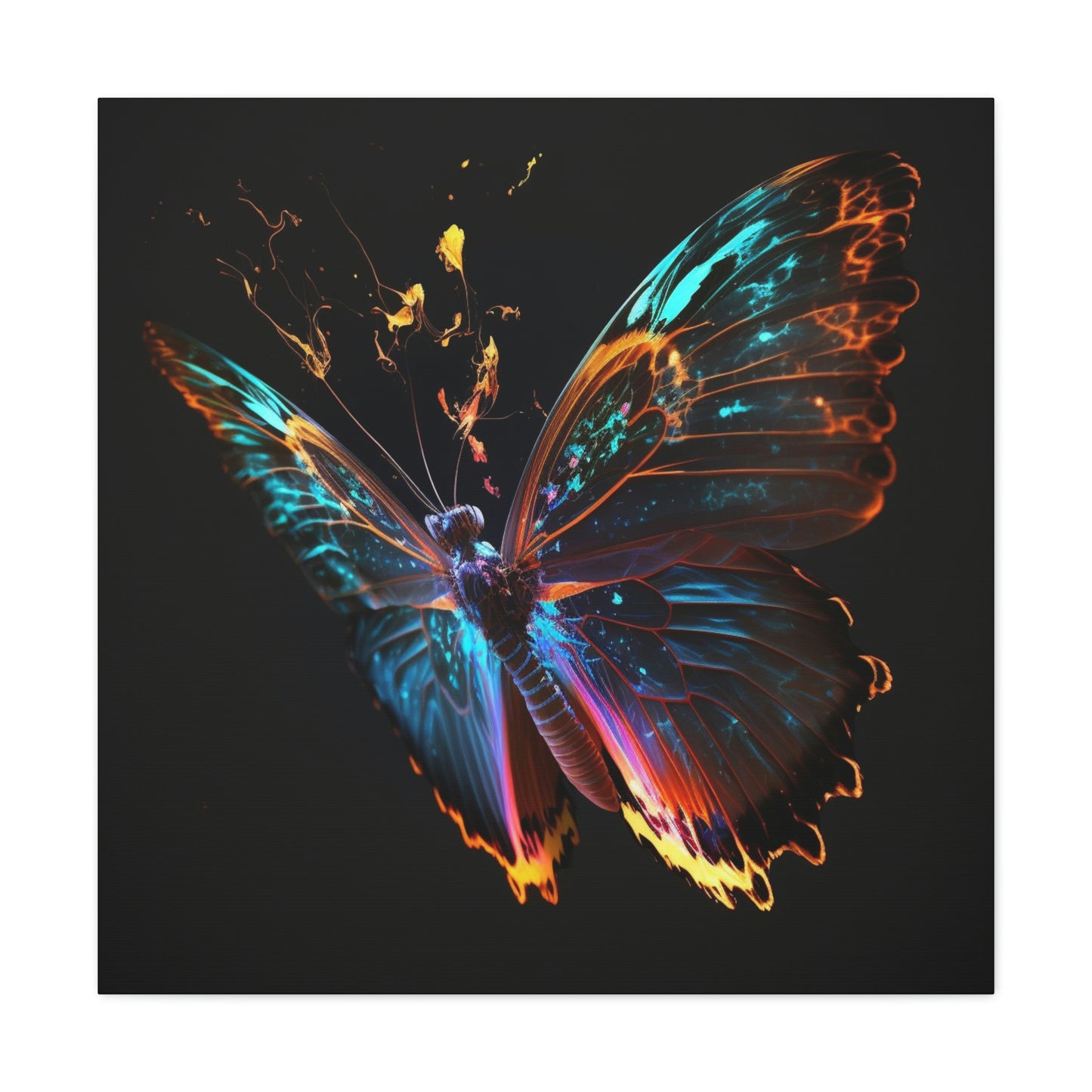 Butterfly glow neon