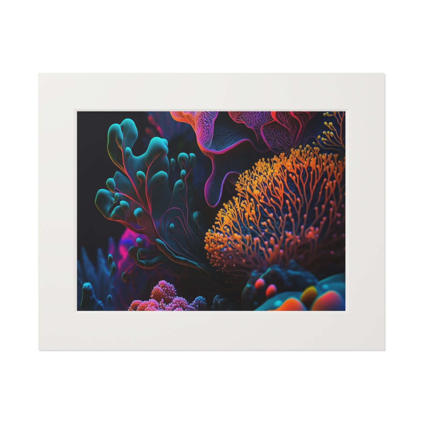 Fine Art Prints (Passepartout Paper Frame) Ocean Life Macro 2