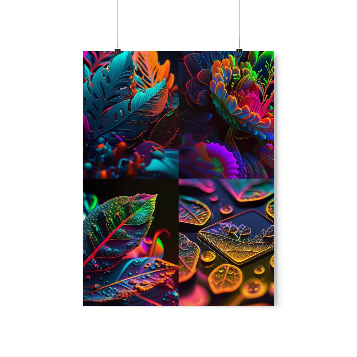 Premium Matte Vertical Posters Macro Florescent 5